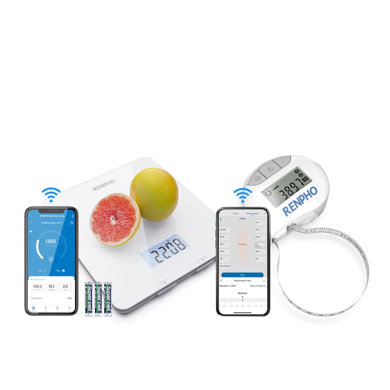 Bundle (Smart Tape Measure Body with App and RENPHO Food Scale)